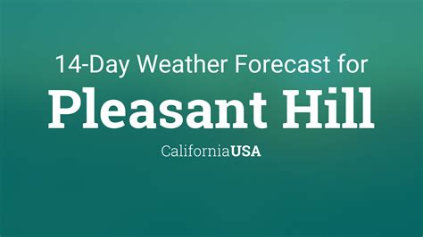 Pleasant Hill, California, USA 14 day weather forecast