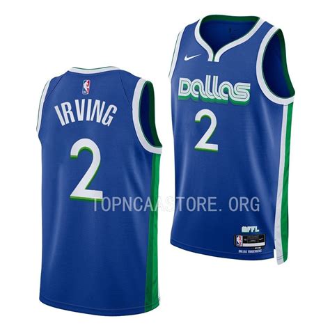 Kyrie Irving Mavericks #2 City Edition Blue Swingman Jersey ...