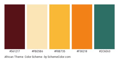 African Theme Color Scheme » Brown » SchemeColor.com