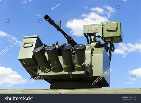 Gun Turret Grenade Launcher Military Offroader Stock Photo 366432740 ...