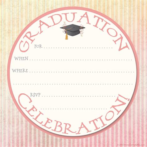 Graduation Party Invites Template