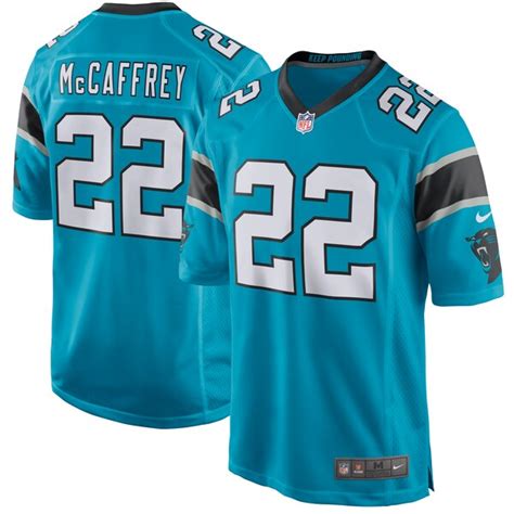 Nike Christian McCaffrey Carolina Panthers Blue Game Jersey