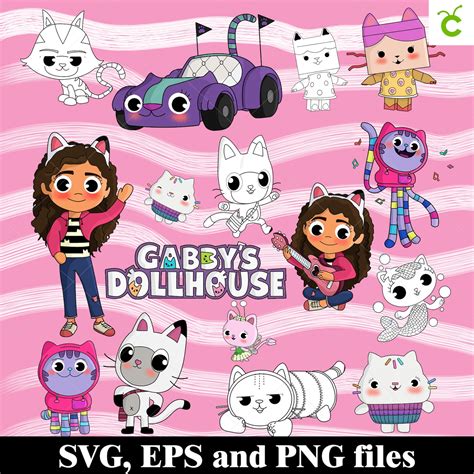 Gabby's Dollhouse Characters Printable