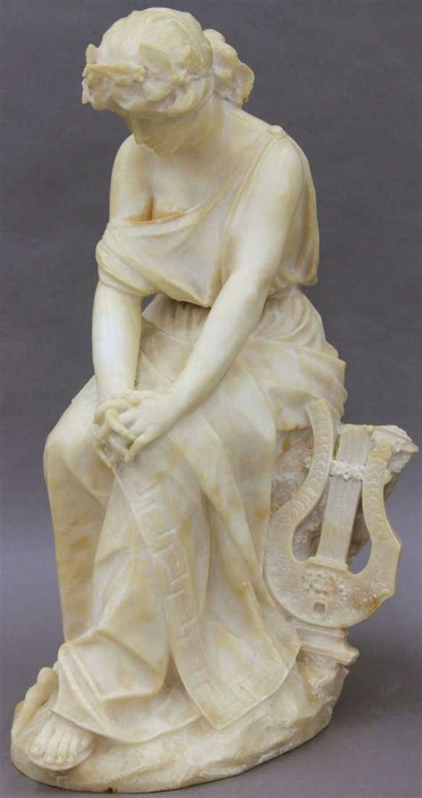 ITALIAN 19TH CENTURY CARVED ALABASTER SCULPTURE