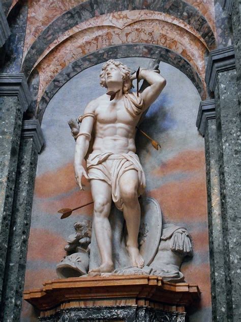 "Saint Sebastian" - marble statue (1717-1719) by Pietro Pa… | Flickr