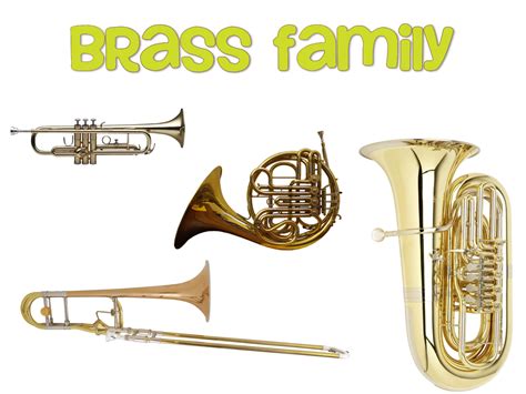 Brass Family | Instrument families, Instrument family lessons, Brass ...