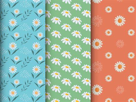 Collection of floral patterns by Andy Illustrator on Dribbble