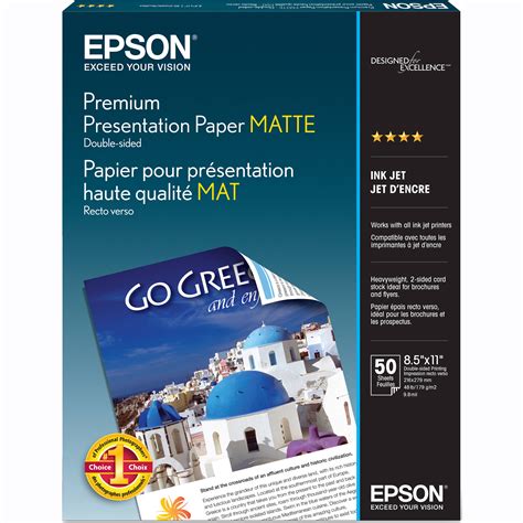 Epson Premium Presentation Paper Matte Double-Sided S041568 B&H