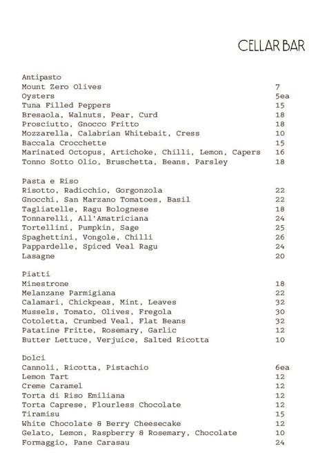 Cellar_Bar_Menu_Web - Grossi Florentino - Italian Restaurant Melbourne