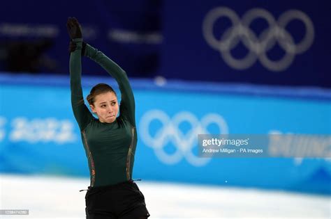 Russian Olympic Committee's Kamila Valieva during the Figure Skating ...