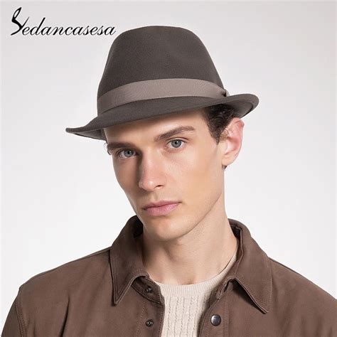 Classic Trilby Hat Male Fedora Hat with 100% Australian Wool Men Hat ...