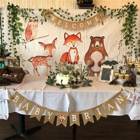 little fox baby shower decorations - fullsizevanconsole