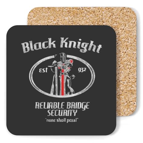 Black Knight None Shall Pass Monty Python and The Holy Grail Coasters ...