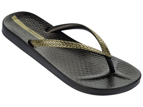 Flip-Flops Flip-flops - Ipanema Mesh Fem Black/gold - Brand Ipanema