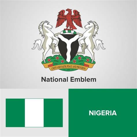 Nigeria National Emblem, Map and flag 343851 Vector Art at Vecteezy