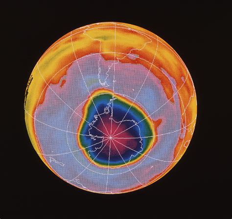 Ozone Hole Over Antarctica Photograph by Nasa