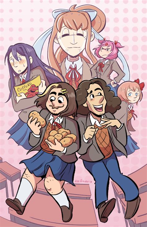 The Game Grumps Doki Doki Literature Club... - The Art of Alex Graudins