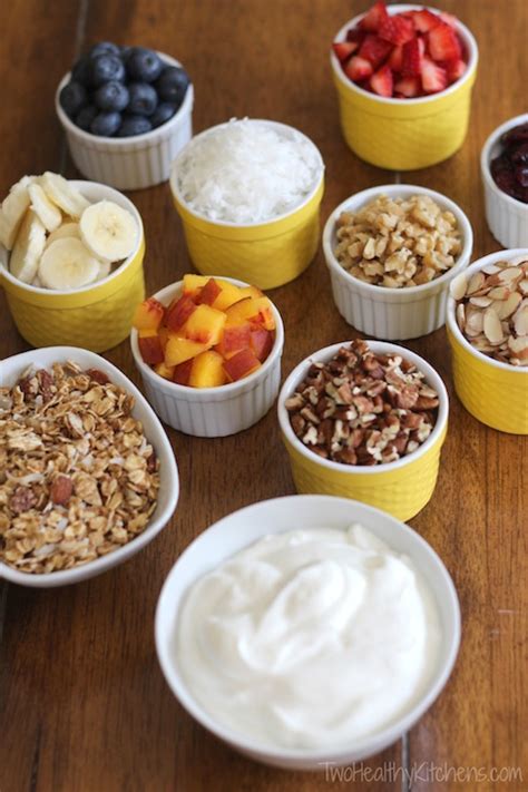 Healthy Yogurt Parfait Party Snacks