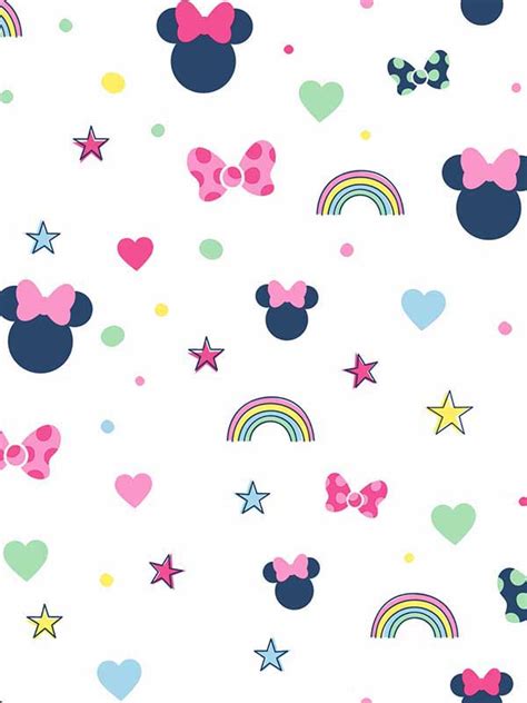 Disney Minnie Mouse Rainbow Pink Wallpaper DI0991 by York Wallpaper