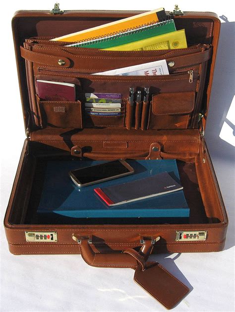 Leather Attache Case | Etsy