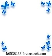 Stock Illustration of Butterfly border k1138378 - Search EPS Clip Art, Drawings, Wall Murals ...