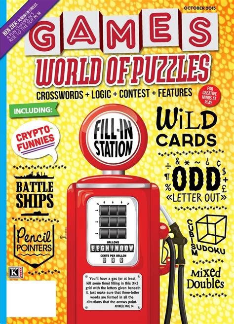 Games World of Puzzles October 2015 (Digital) - DiscountMags.com