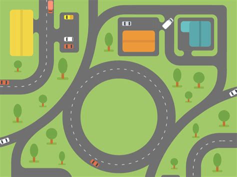 Road Map City Animation by Suresh on Dribbble