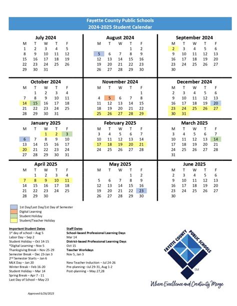 Fayette County Schools Calendar 2024-25 - Korry Rachelle