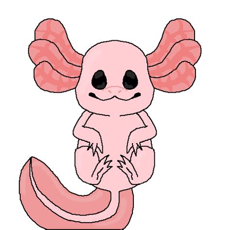 Pixilart - Axolotl OC (Updated) by DragonsBreath