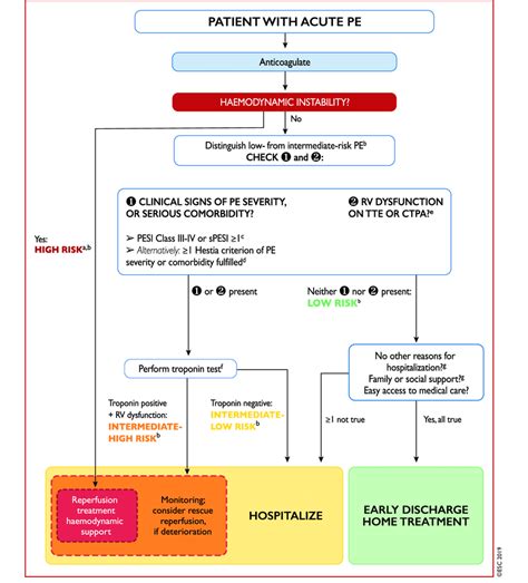 Pulmonary Embolism Treatment Algorithm