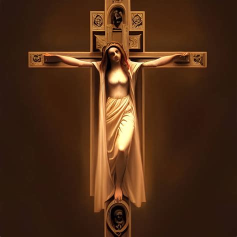 Mary on a cross by Invader-Amy on DeviantArt