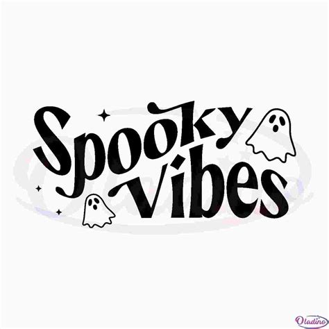 Spooky Vibes SVG Halloween Shirt SVG Digital File