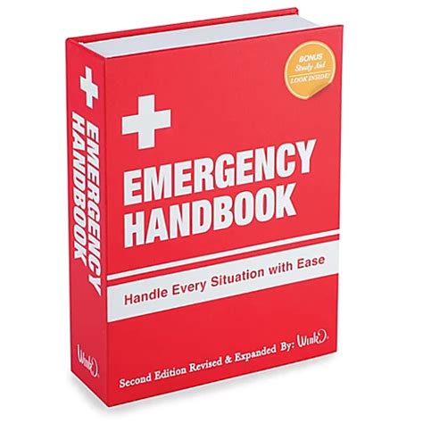 Emergency Handbook Book Flask - www.BedBathandBeyond.com