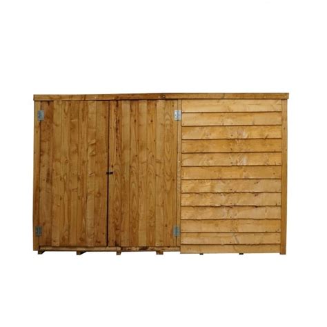 Mercia 3 x 6 Overlap Pent Bike Store - Garden Sheds Direct