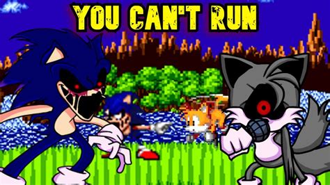 FNF | Sonic.exe Vs Tails.exe | You Can't Run | Mods/Hard/Cover/Pixel Tails | - YouTube