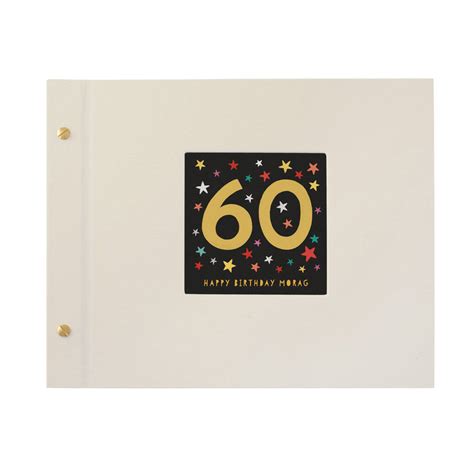 Personalised 60th Birthday Photo Album By Made by Ellis