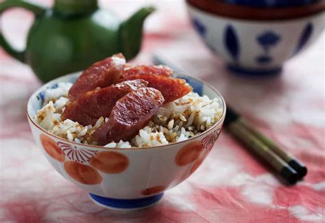 Chinese Sausage and Rice Recipe with Sweet Soy Sauce