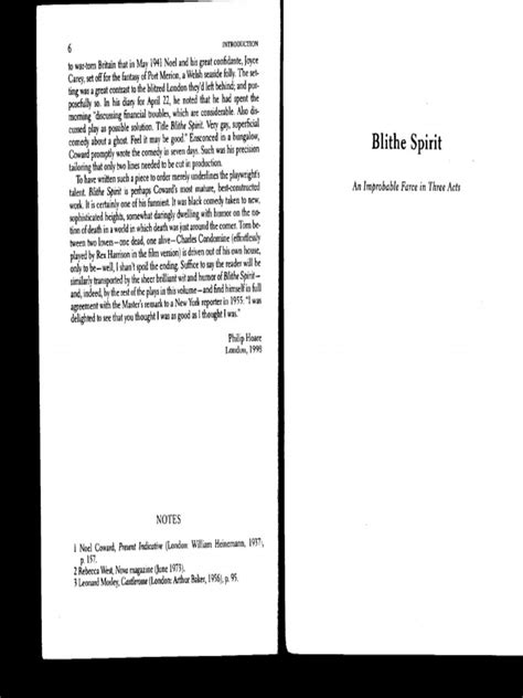 Blithe Spirit Script | PDF