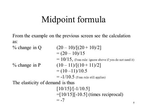 Income Elasticity Of Demand Midpoint Formula