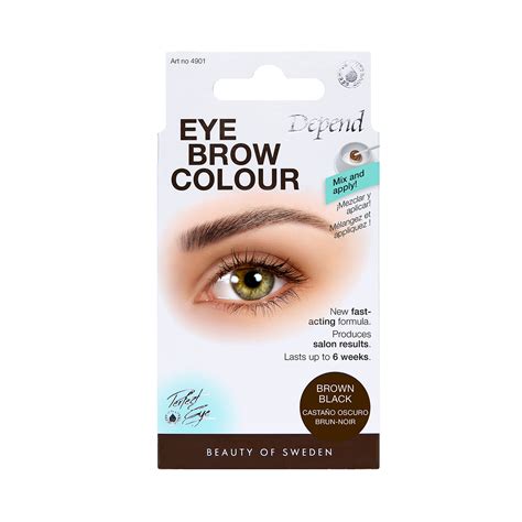 EYEBROW COLOUR BROWN BLACK - Depend Cosmetic