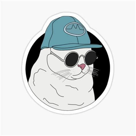 "Funky cat meme " Sticker for Sale by DesignsByRikke | Redbubble