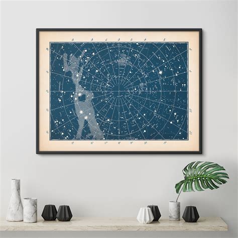 Star Map, Star Chart, Constellation Print, Constellation Map, Constellation Poster, Star Poster ...