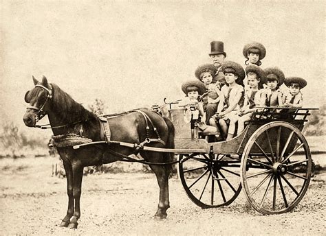 Family on a horse carriage, ca. 1894 ~ vintage everyday