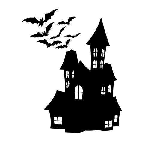 Halloween House Silhouette Free Stock Photo - Public Domain Pictures