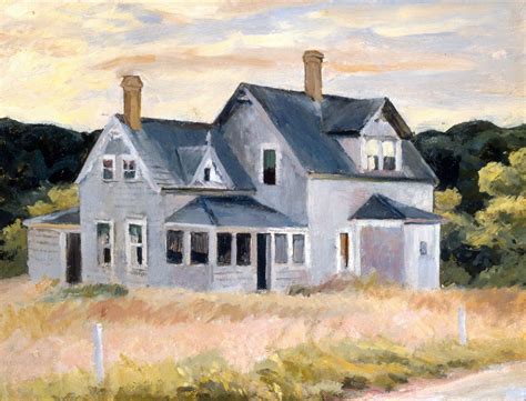 House on the Cape (Cottage, Cape Cod) | Edward hopper, Edward hopper ...