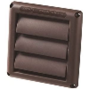 6″ Louvered Hood Vent (Brown) | Deflecto Home and Office Products, Air ...