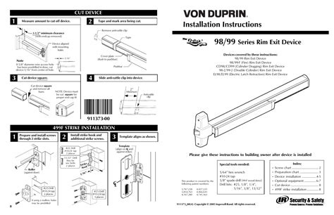 Von Duprin 99 Template - Printable Word Searches