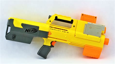 Nerf gun Deploy CS-6 Blaster With red Laser Light and bullet mag | eBay