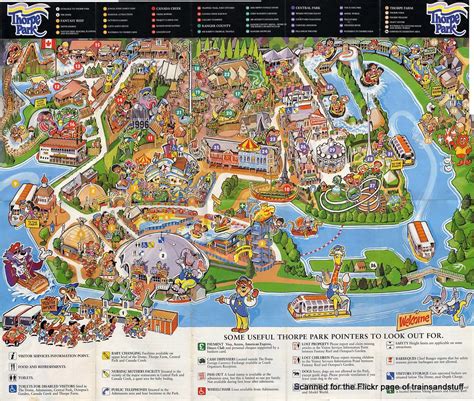 Thorpe Park map from 1995 - a photo on Flickriver