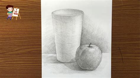 Vẽ theo mẫu: cái cốc và quả - Mĩ thuật 7 / Vẽ cái cốc và quả bằng bút chì đen - YouTube